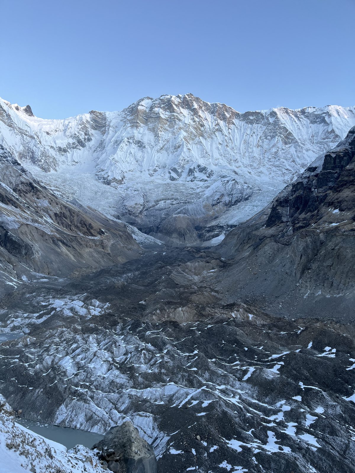 The glacial amphitheatre of the Annapurna Sanctuary